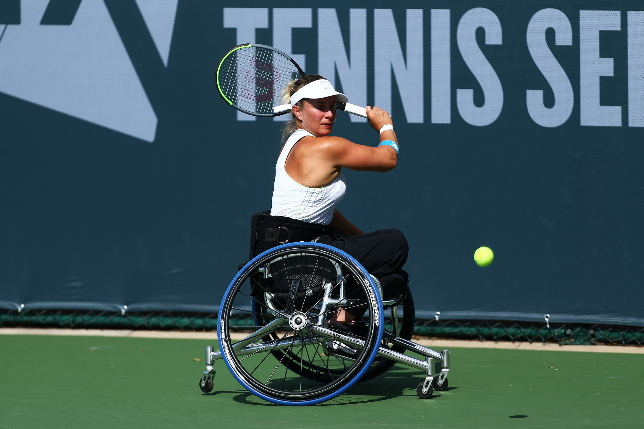 Britain's Lucy Shuker is set to serve another two-year term after joining the Wheelchair Tennis Player Council when it was formed in 2018 ©Getty Images
