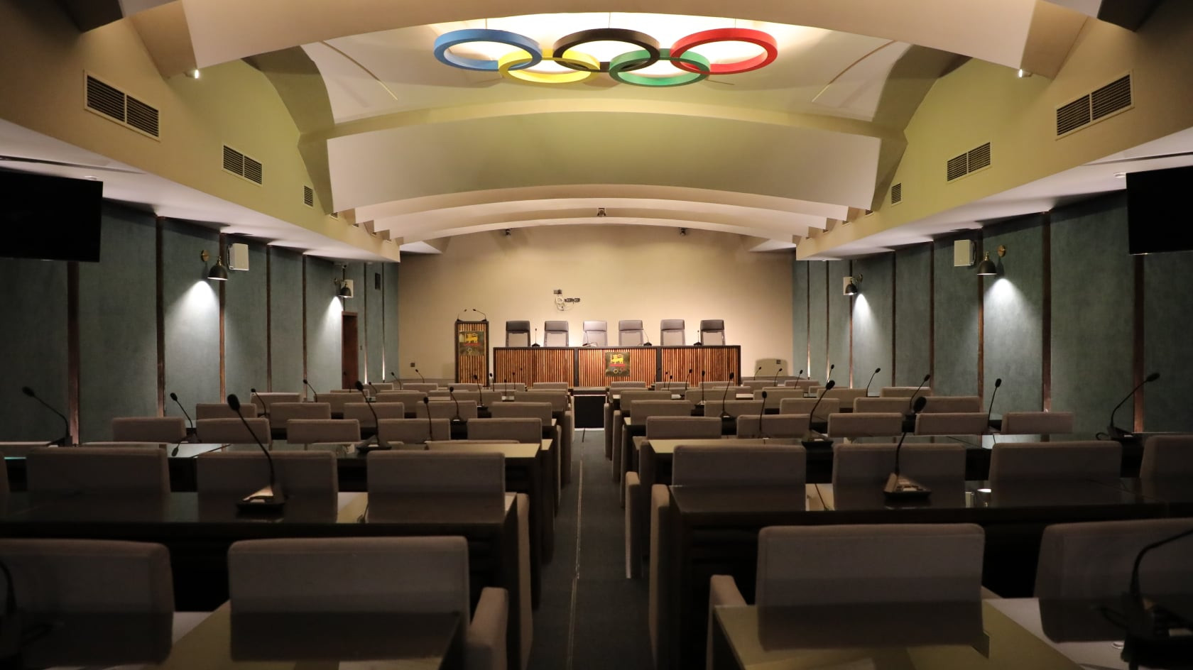 The National Olympic Committee of Sri Lanka has re-opened the upgraded Hemasiri Fernando Auditorium ©NOCSL