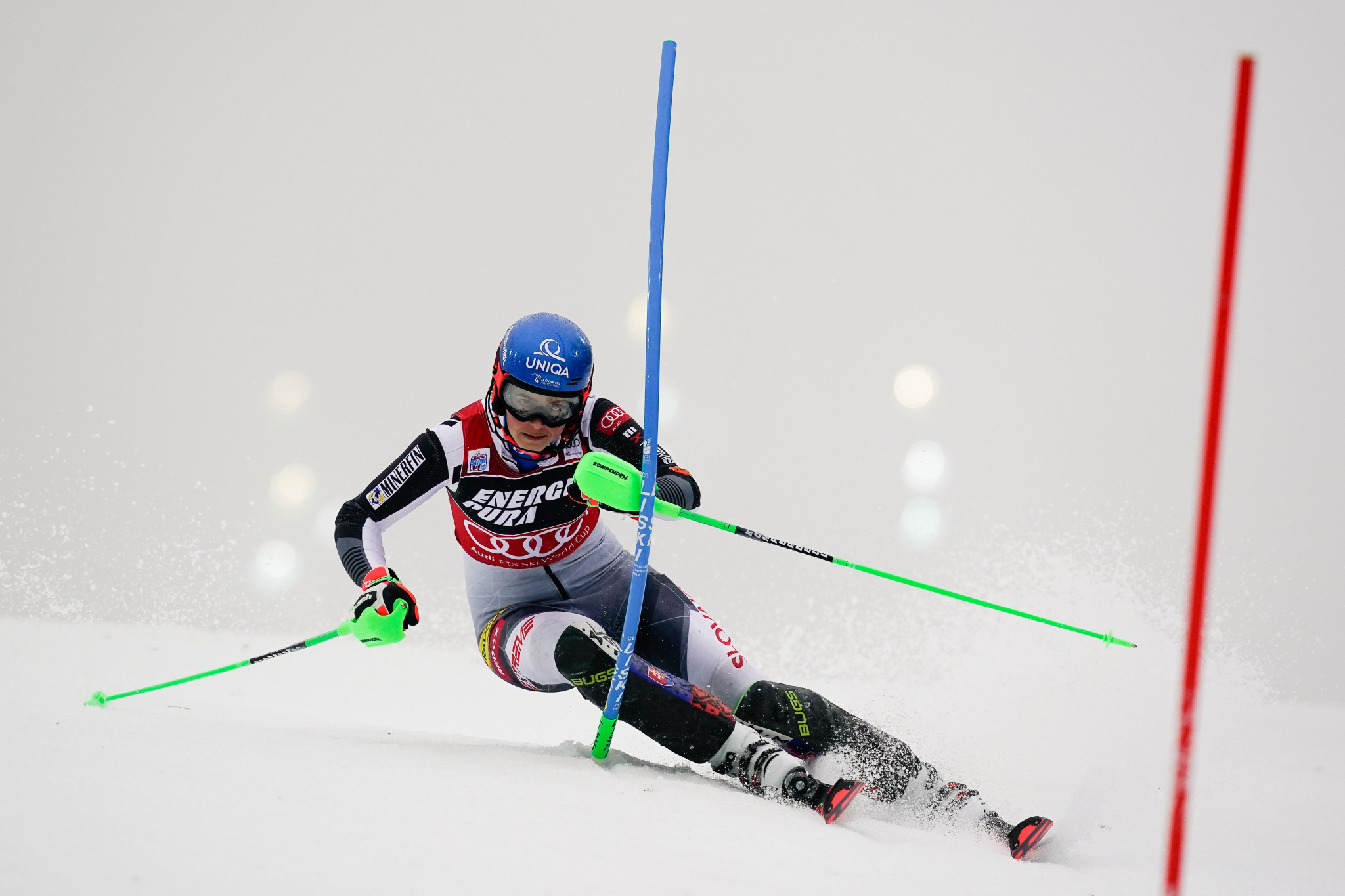 Petra Vlhová maintained her place at the top of the FIS Alpine Ski World Cup standings with victory in Zagreb ©Getty Images