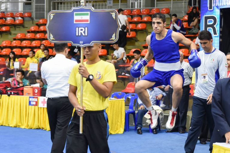 Seyed Shahin Mousavi was among the Iranian boxers at the training camp ©ASBC