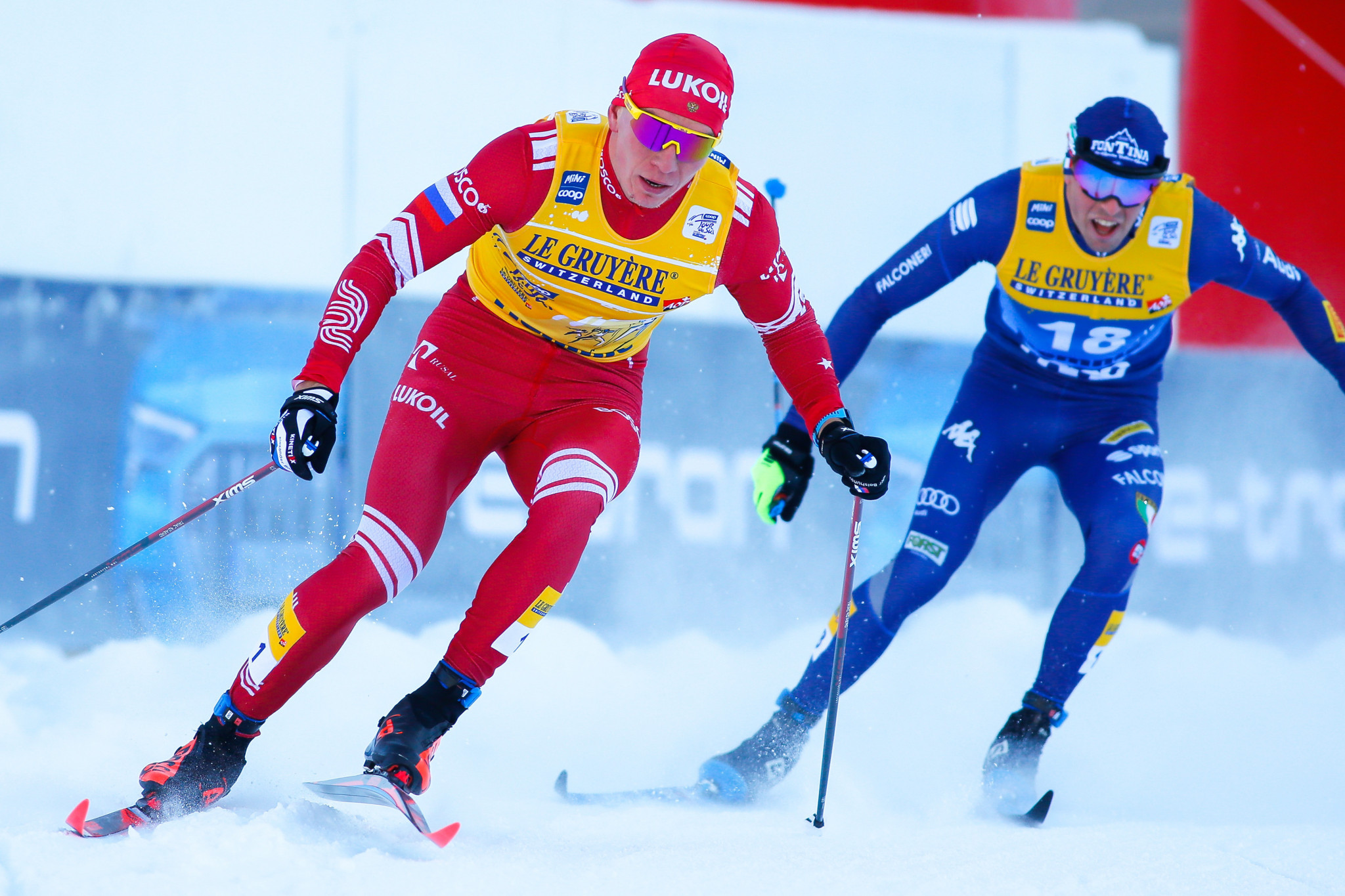 Alexander Bolshunov continued his red hot form in Val di Fiemme ©Getty Images