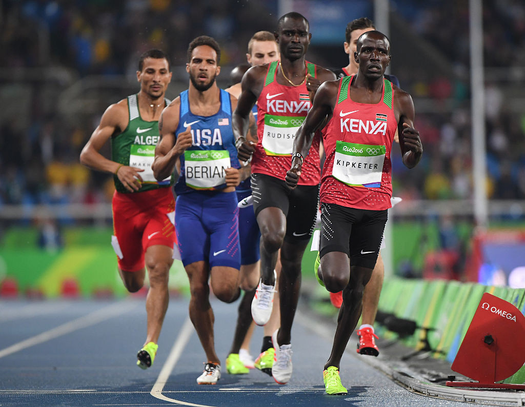Alfred Kipketer, right, finished fifth in the 800m final at Rio 2016 ©Getty Images
