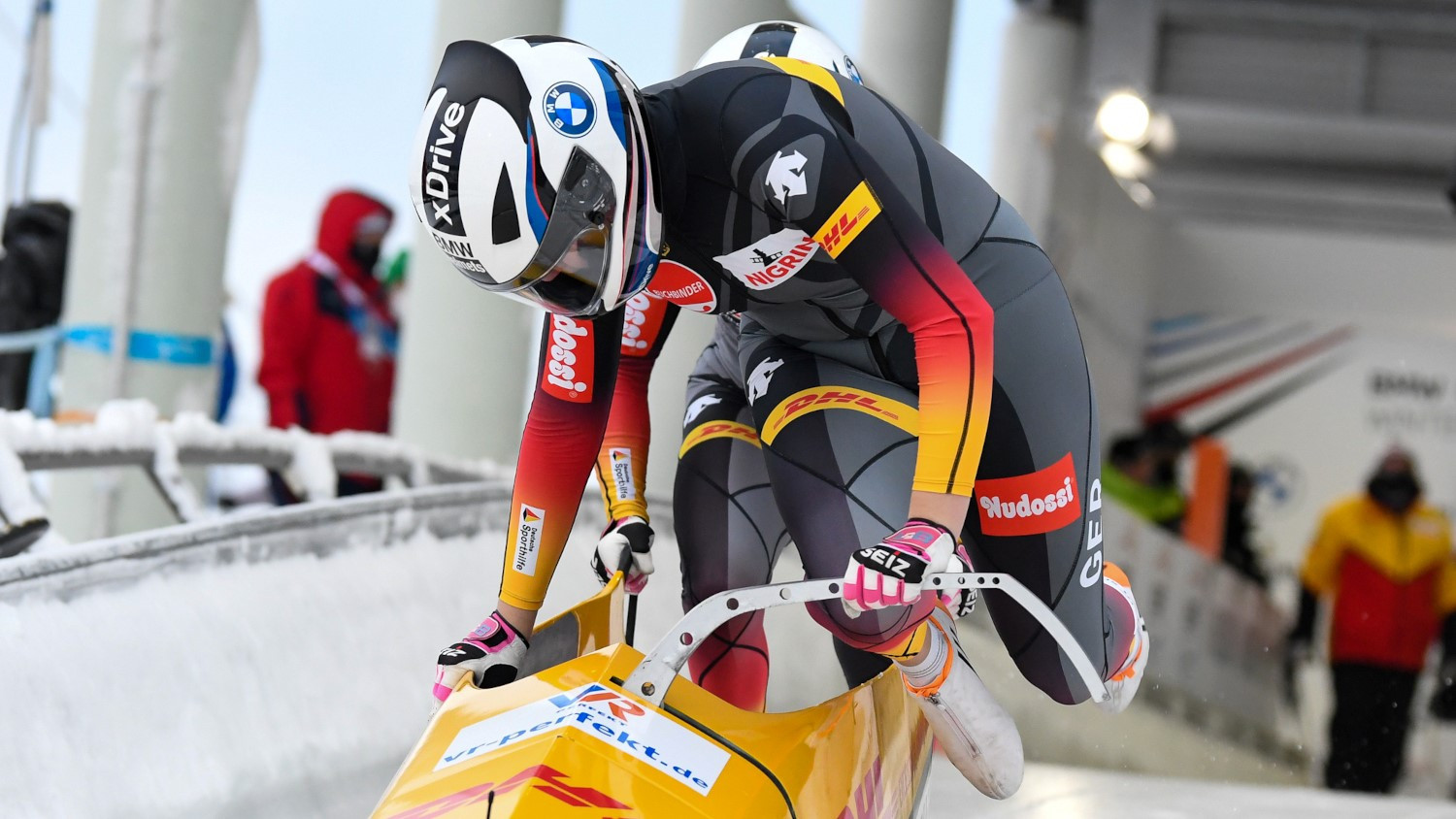 Nolte and Levi win European two-woman bobsleigh title