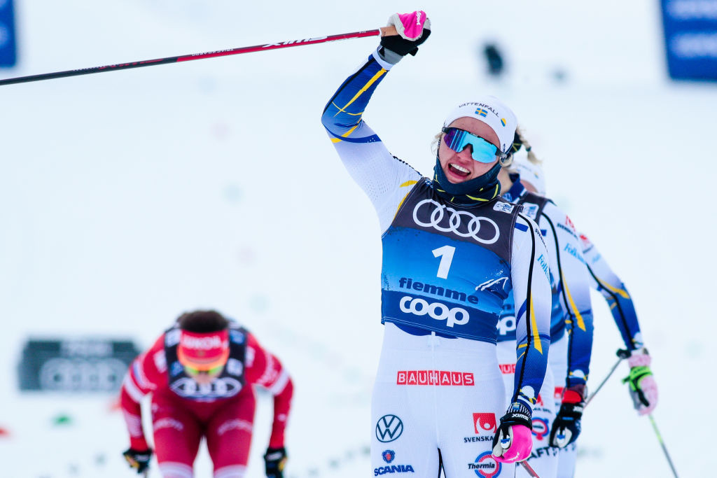 Linn Svahn led a Swedish podium sweep in the women's sprint classic ©Getty Images 