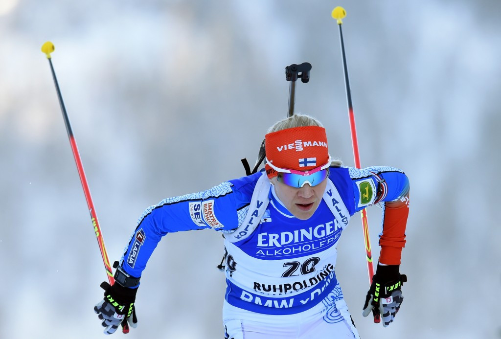 Kaisa Mäkäräinen of Finland came home second