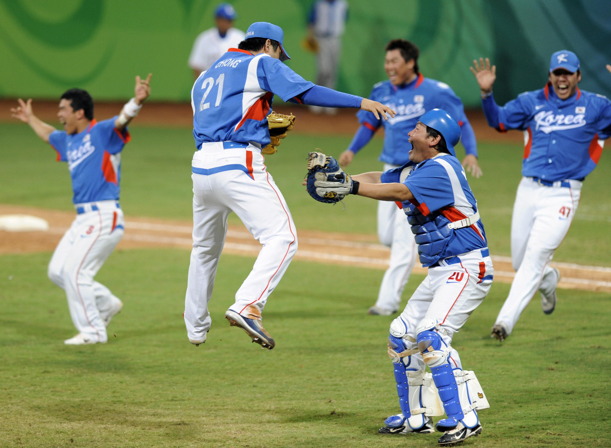 South Korea beat Cuba in the 2008 Olympic baseball final ©Getty Images