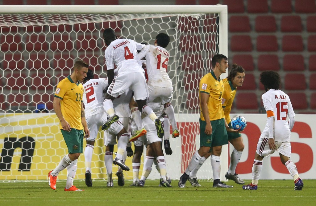 UAE benefit from late Australian own goal to make winning start at AFC Under-23 Football Championships