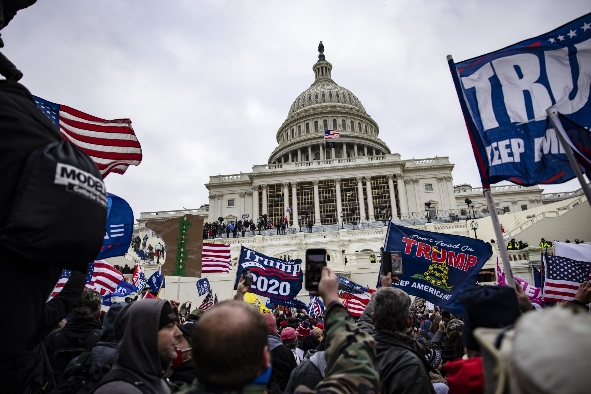Dozens have been charged after Donald Trump supporters overran the Capitol Building in an attempt to stop Joe Biden becoming the next President of the United States ©Getty Images