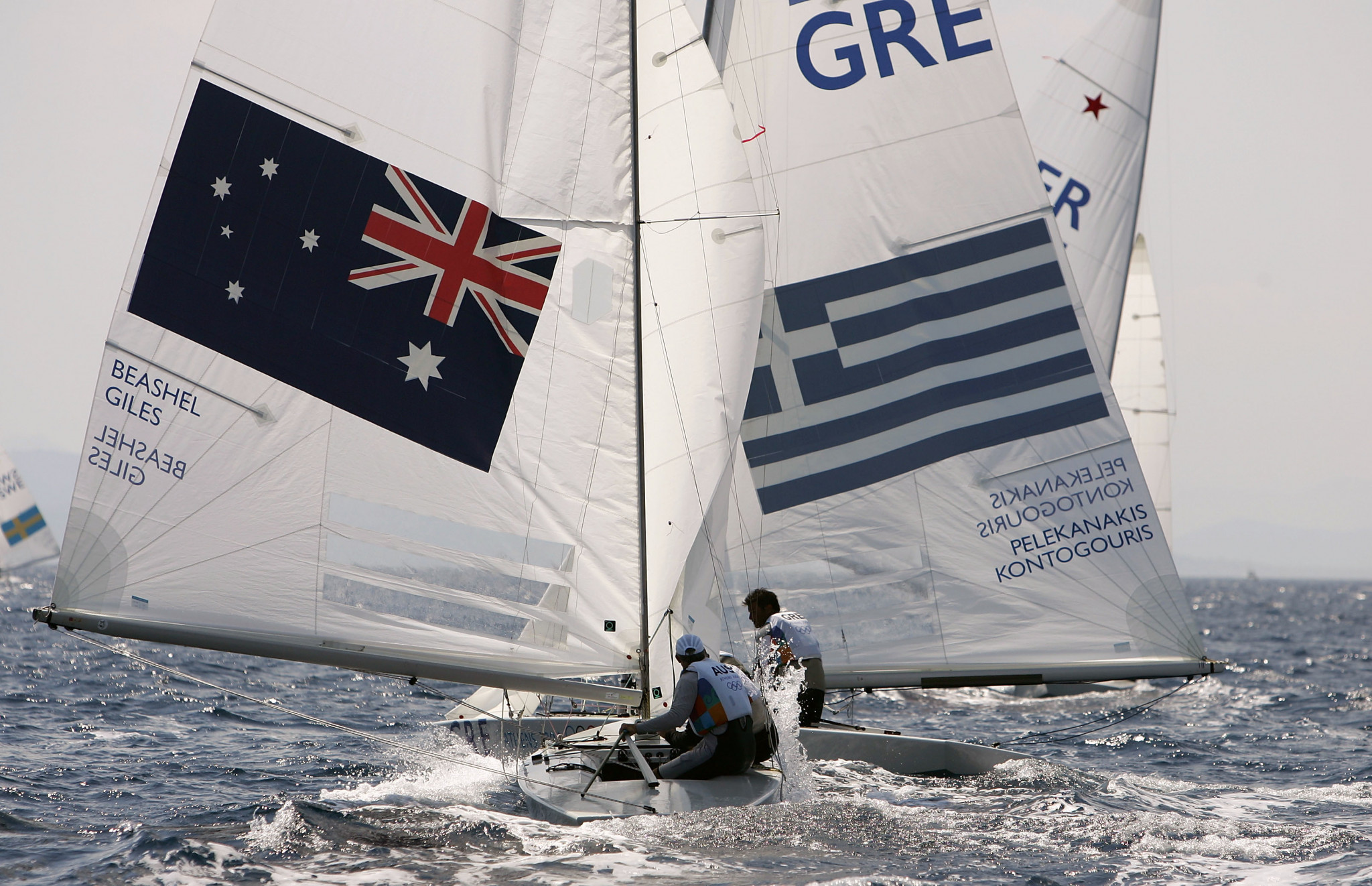 Leonidas Pelekanakis competed alongside George Kontogouris in the two-person keelboat at the Athens 2004 Olympic Games ©Getty Images