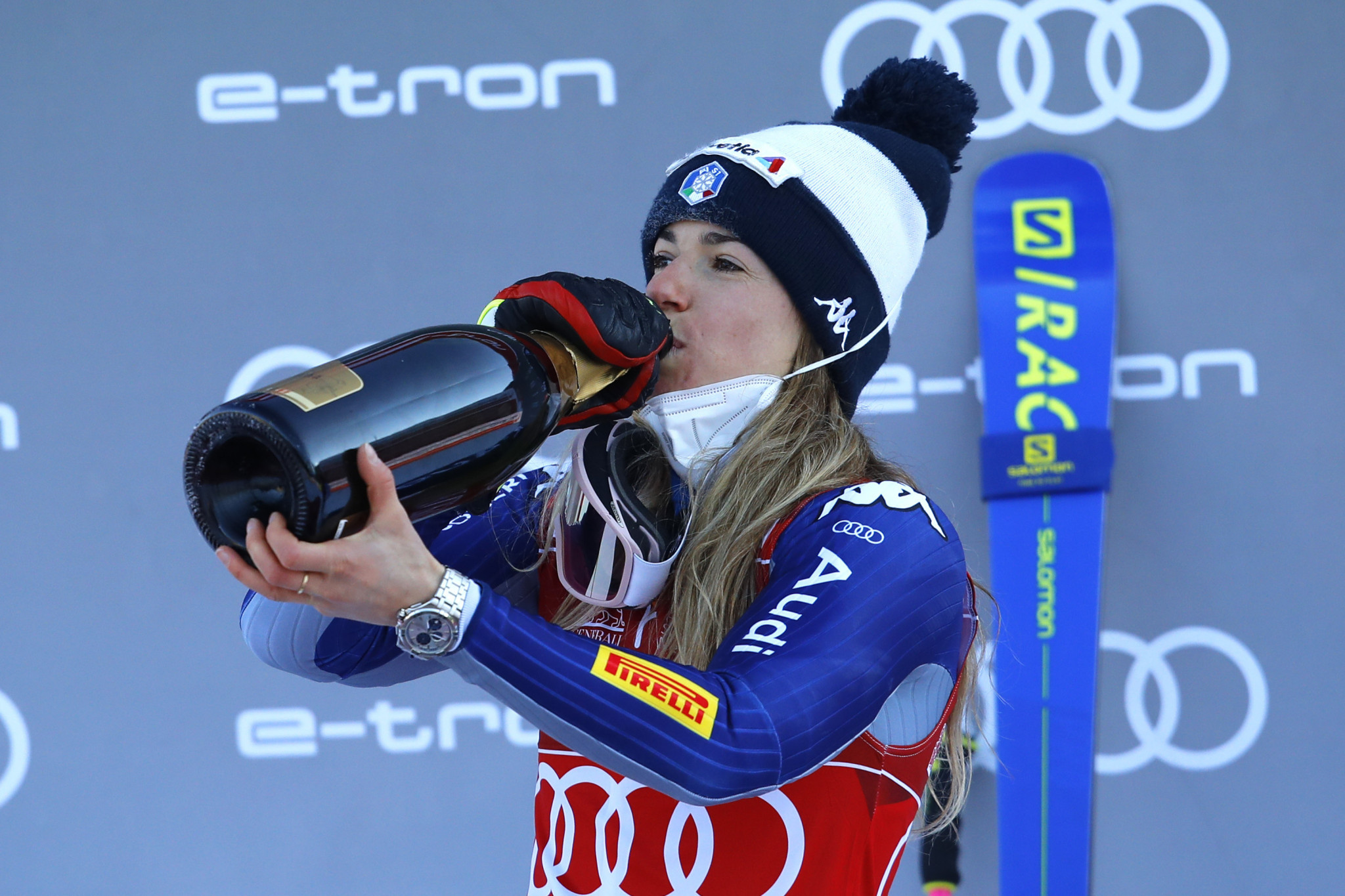 Marta Bassino has three giant slalom World Cup wins this season ©Getty Images