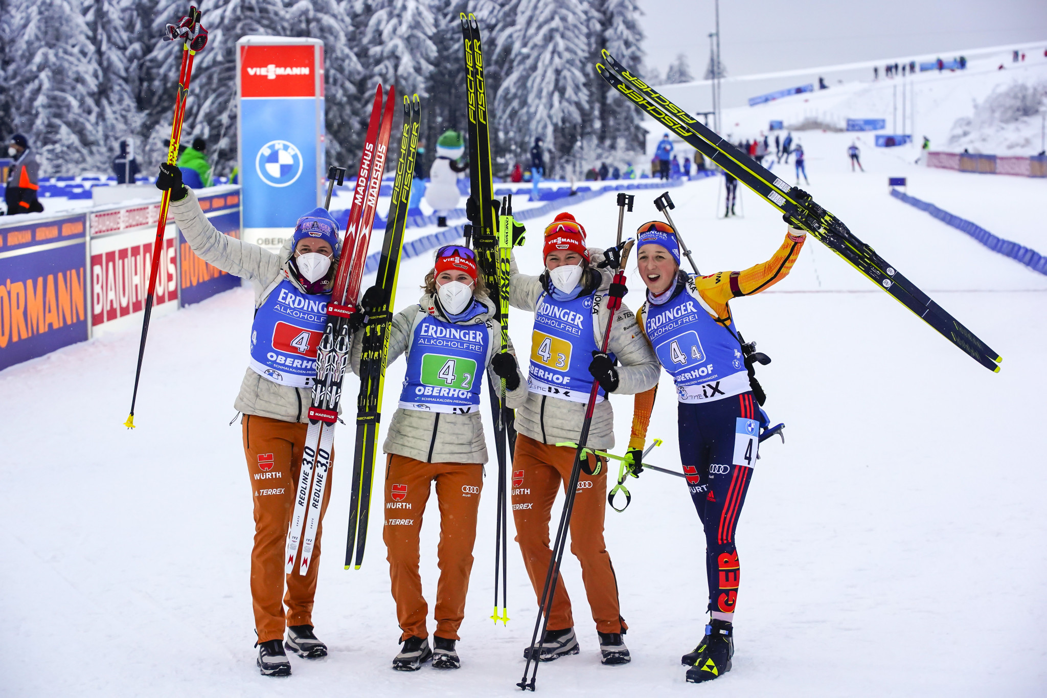 Germany triumph in women's relay event at IBU World Cup in Oberhof