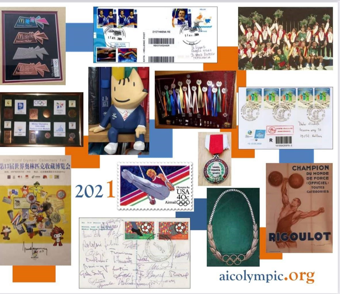 The World Olympic Collectors Fair features a wide range of memorabilia, including pins, Torches, stamps and mascots ©AICO