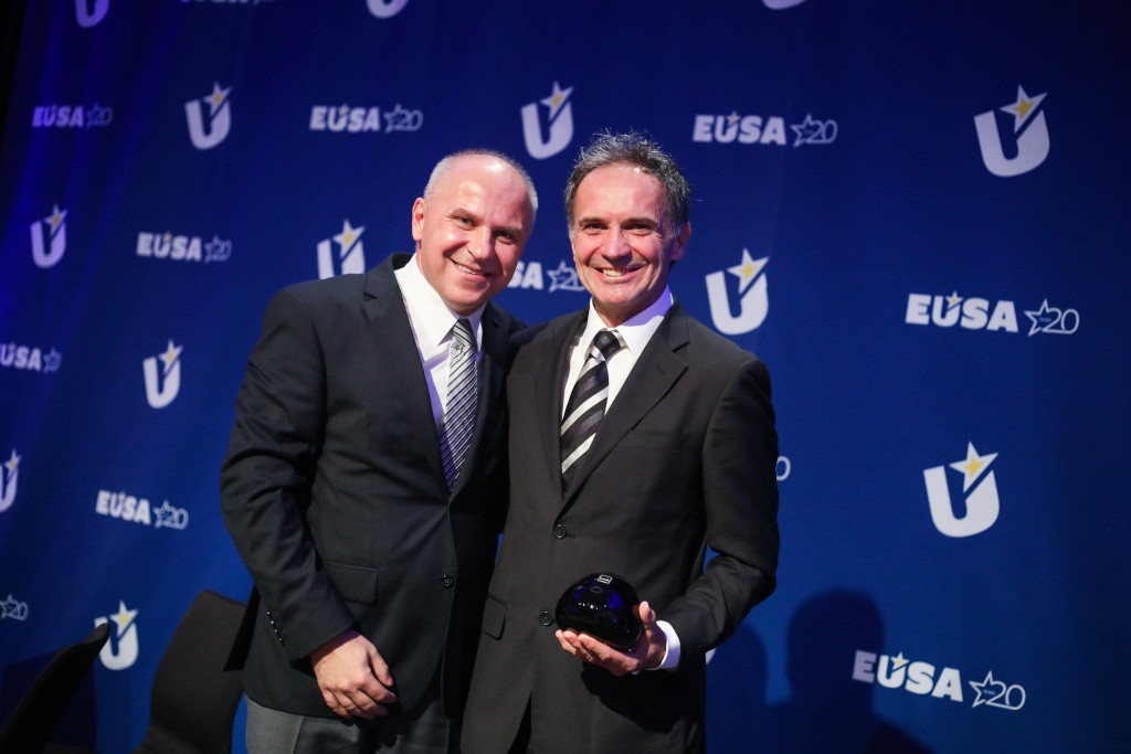 Otmar Kugovnik, former President of the Slovenian University Sports Association, was among the winners at the EUSA awards ceremony in December 2019 ©EUSA