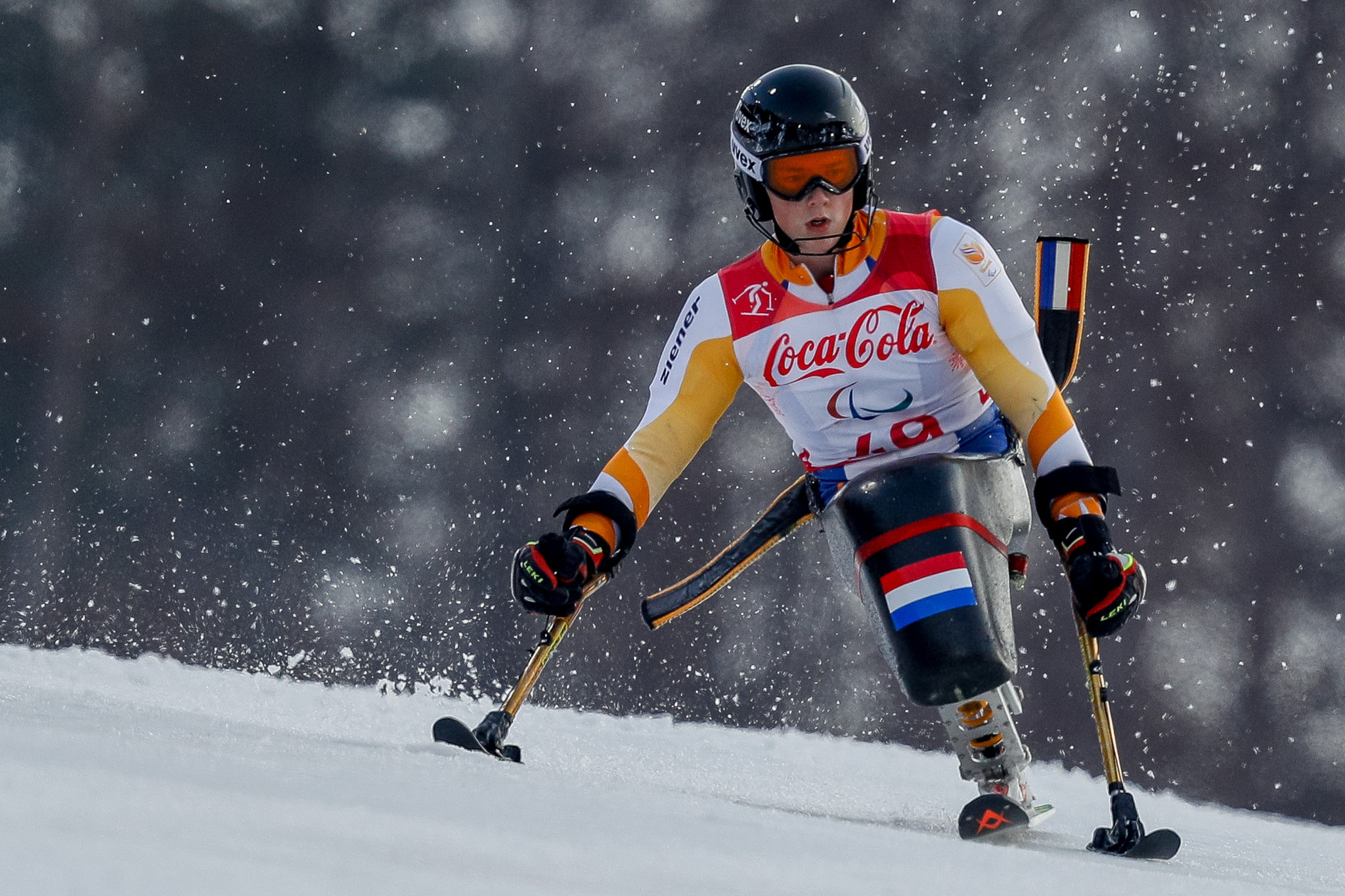 Jeroen Kampschreur of The Netherlands was among the double winners at the World Para Alpine Skiing World Cup ©World Para Snow Sports