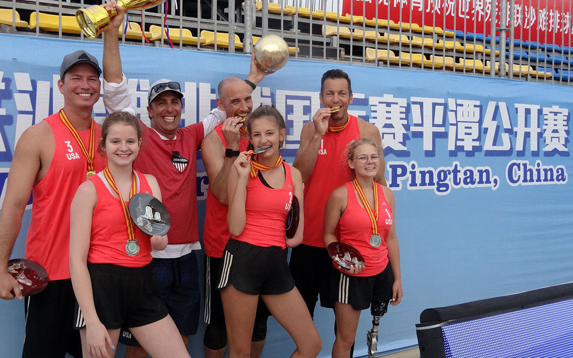 The US won gold and silver in beach ParaVolley at the 2019 World ParaVolley Beach World Series event in Pingtan ©USA Volleyball