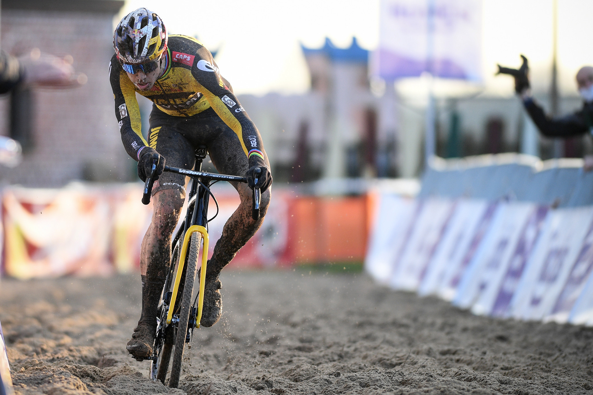 Wout Van Aert could win the UCI Cyclo-Cross World Cup tomorrow ©Getty Images