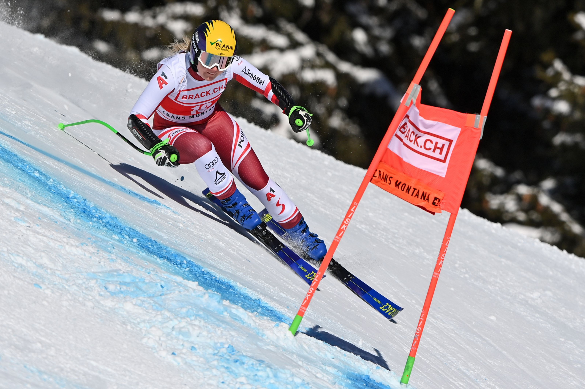 Austria's Tamara Tippler finished second in Crans-Montana ©Getty Images