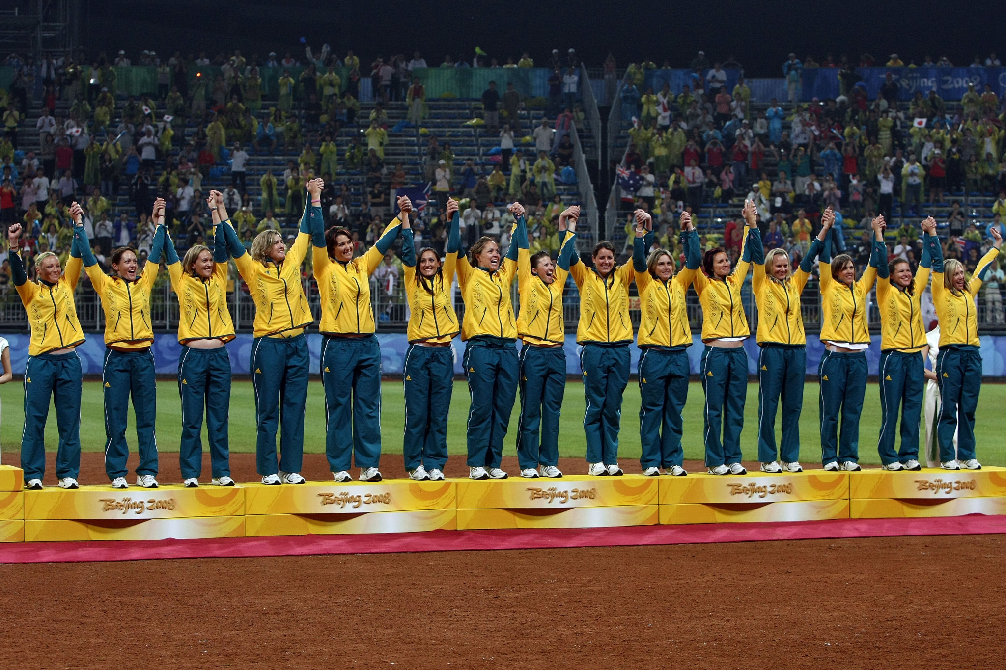 Australia has medalled on every occasion that softball has featured at the Olympics - including a bronze at Beijing 2008 ©Getty Images