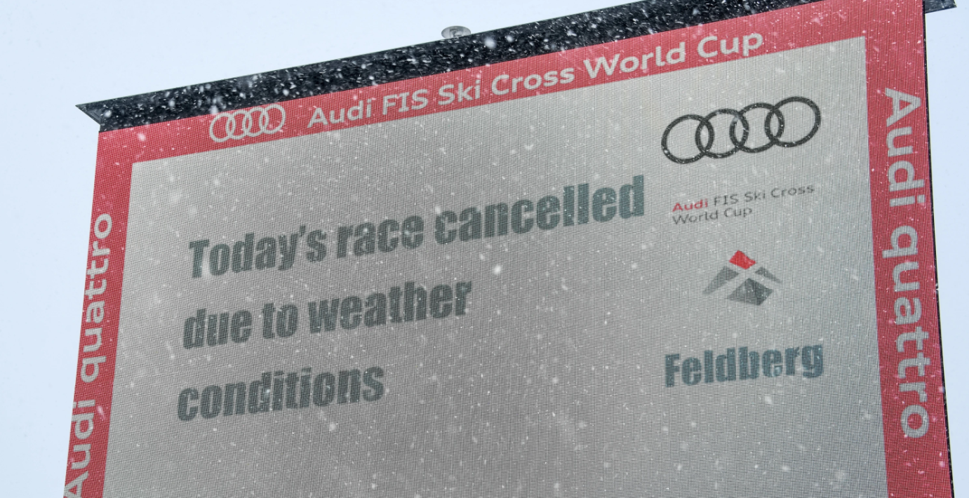 Racing was not possible in Feldberg today ©FIS