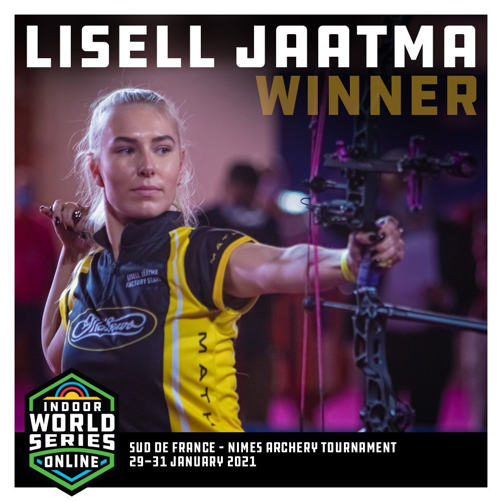 Lisell Jäätma defeated compatriot Meeri-Marita Paas to win the women's compound title at the Sud de France ©World Archery