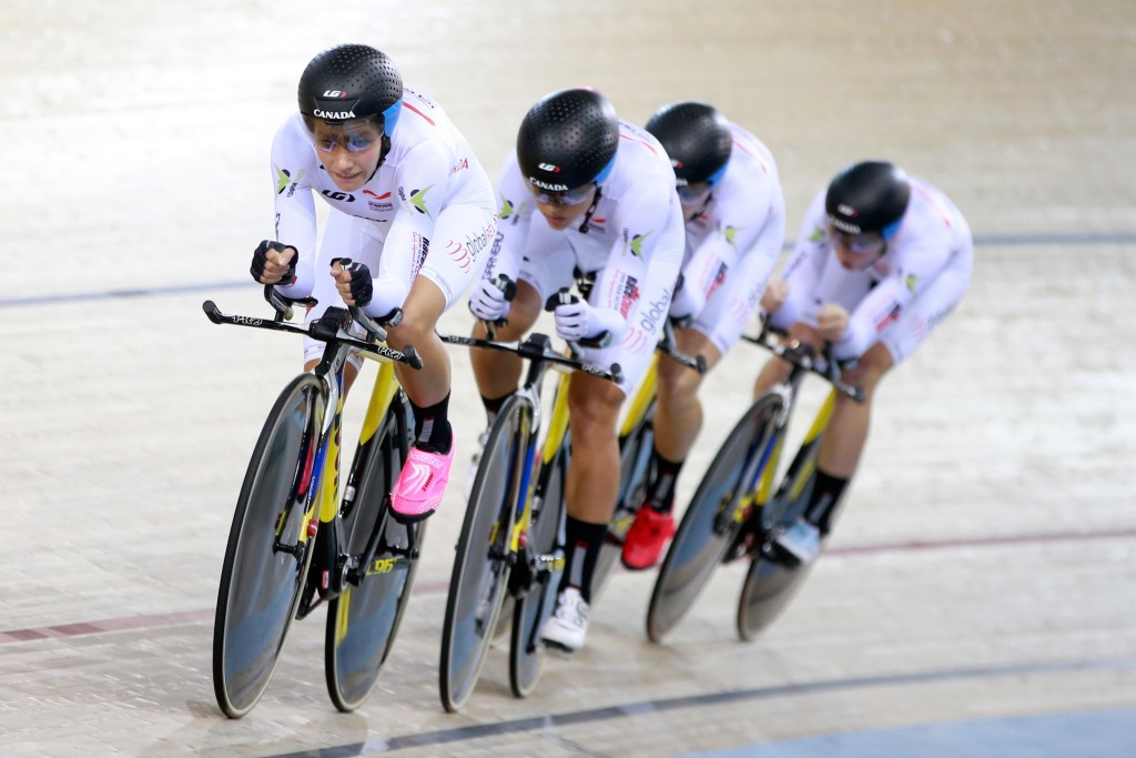 Canada defeat Britain to win women's team pursuit gold at Track World Cup