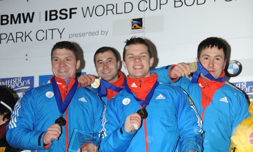 Russia claimed its first four-man team victory since January 2013 with success in Park City ©IBSF