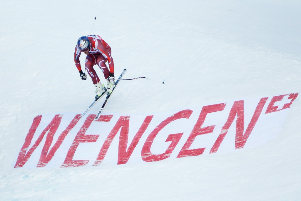 Svindal takes overall World Cup lead after downhill joy in Wengen