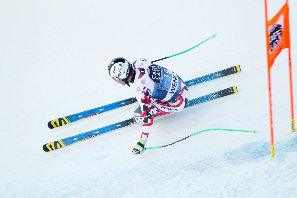 Hannes Reichelt claimed the silver medal on the Swiss course