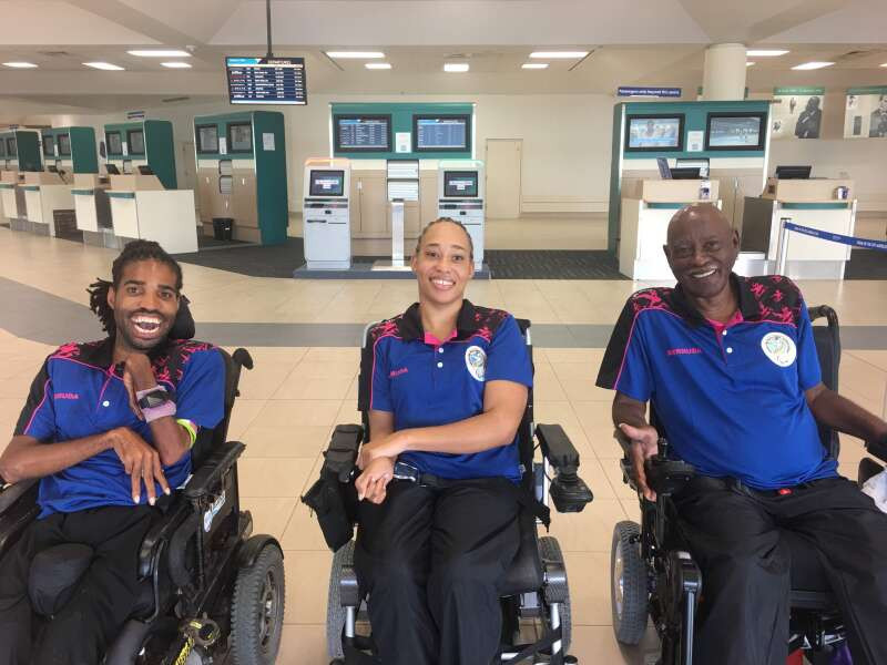 Bermuda’s boccia trio Omar Hayward, Yushae DeSilva-Andrade and Steve Wilson have been denied the opportunity of qualifying for this year’s re-scheduled Tokyo 2020 Paralympics because the pandemic has cancelled competitions where they needed to earn world-ranking points ©Royal Gazette
