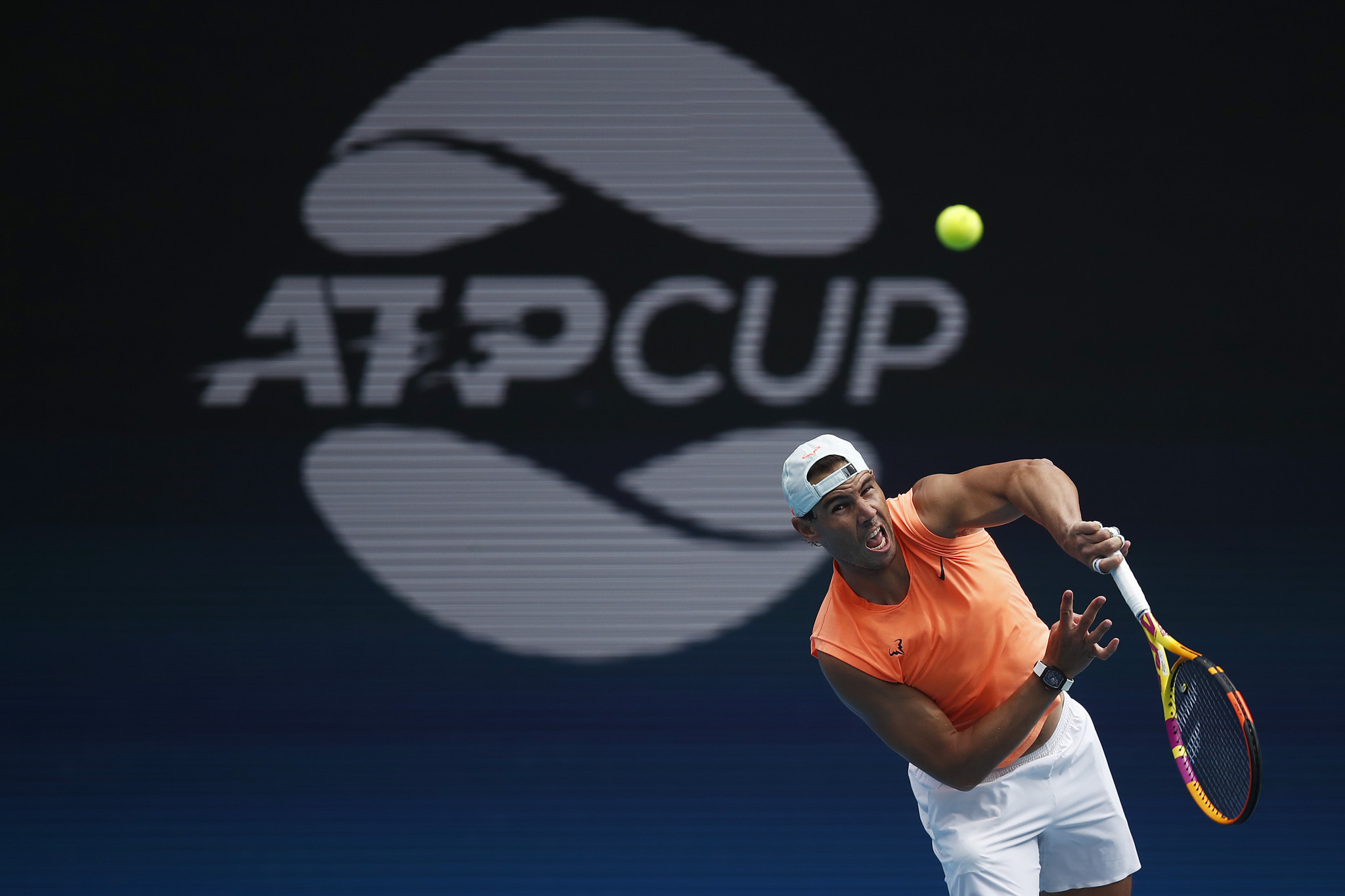 The ATP Cup was among six warm-up events at Melbourne Park that had to suspend play for today due to the positive COVID-19 case ©Getty Images