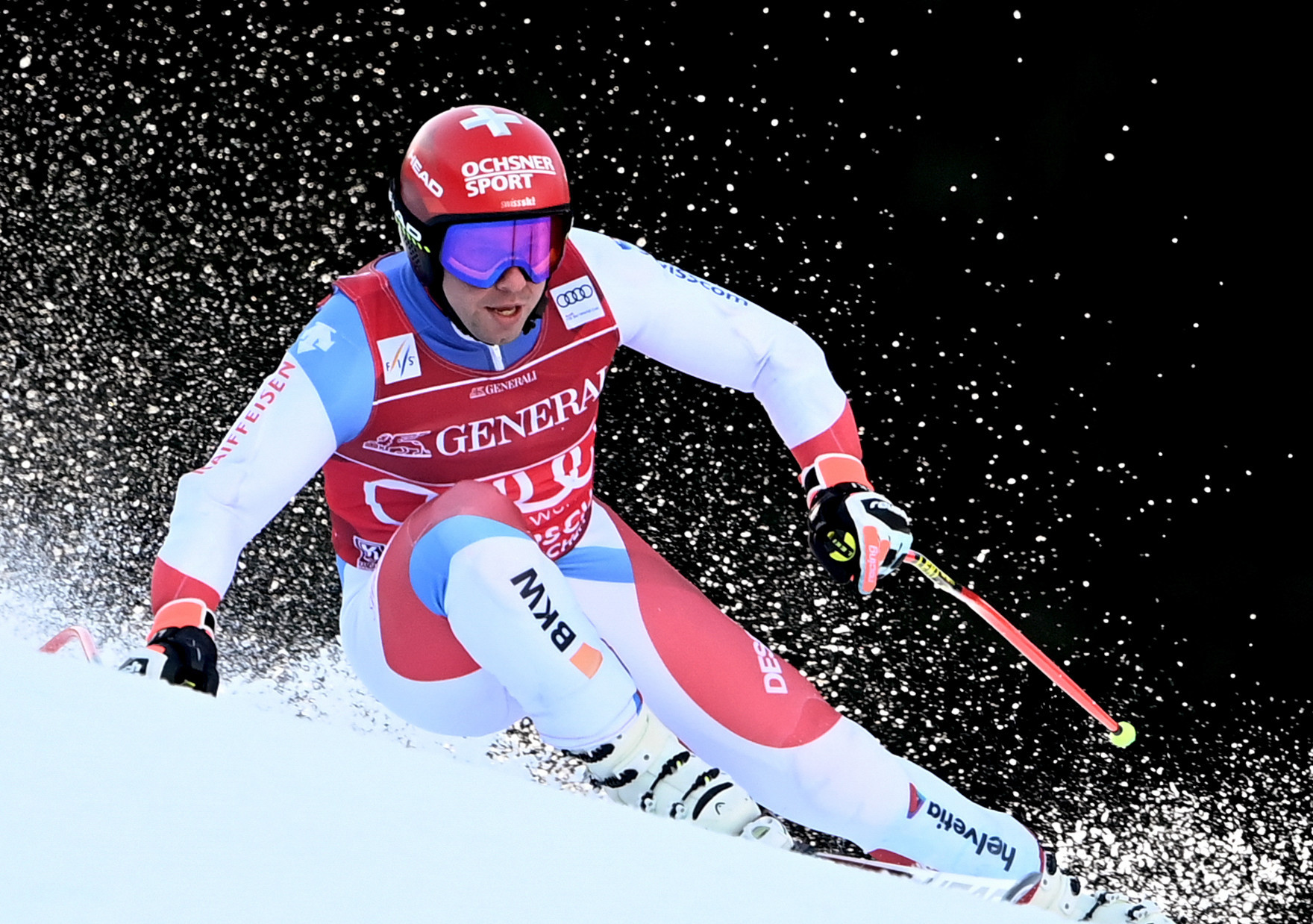 Switzerland’s Beat Feuz currently heads the men's downhill World Cup standings ©Getty Images