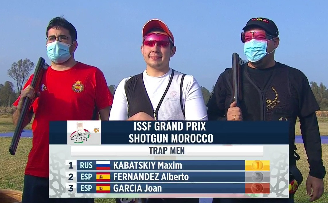 Russian pair Kabatskiy and Subbotina win trap titles at ISSF Grand Prix in Rabat