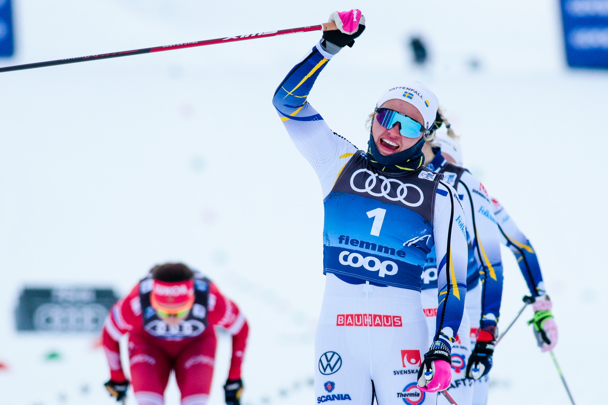 Sweden's Linn Svahn has performed well in the sprint events this FIS Cross-Country World Cup season ©Getty Images