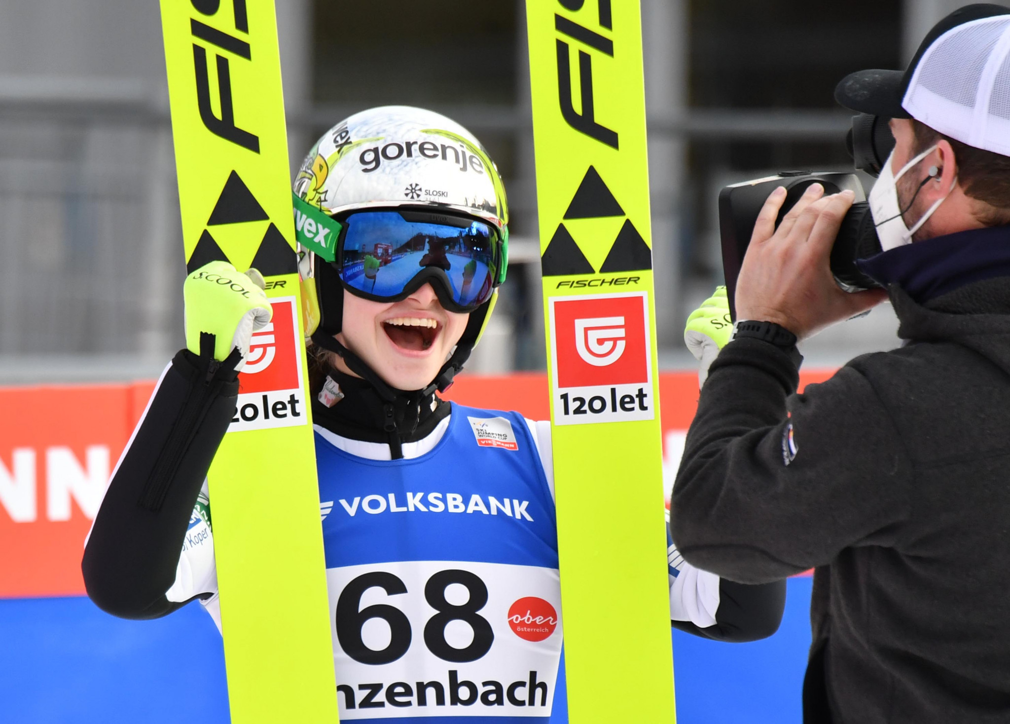 Nika Križnar claimed her first win in the FIS Ski Jumping World Cup ©Getty Images
