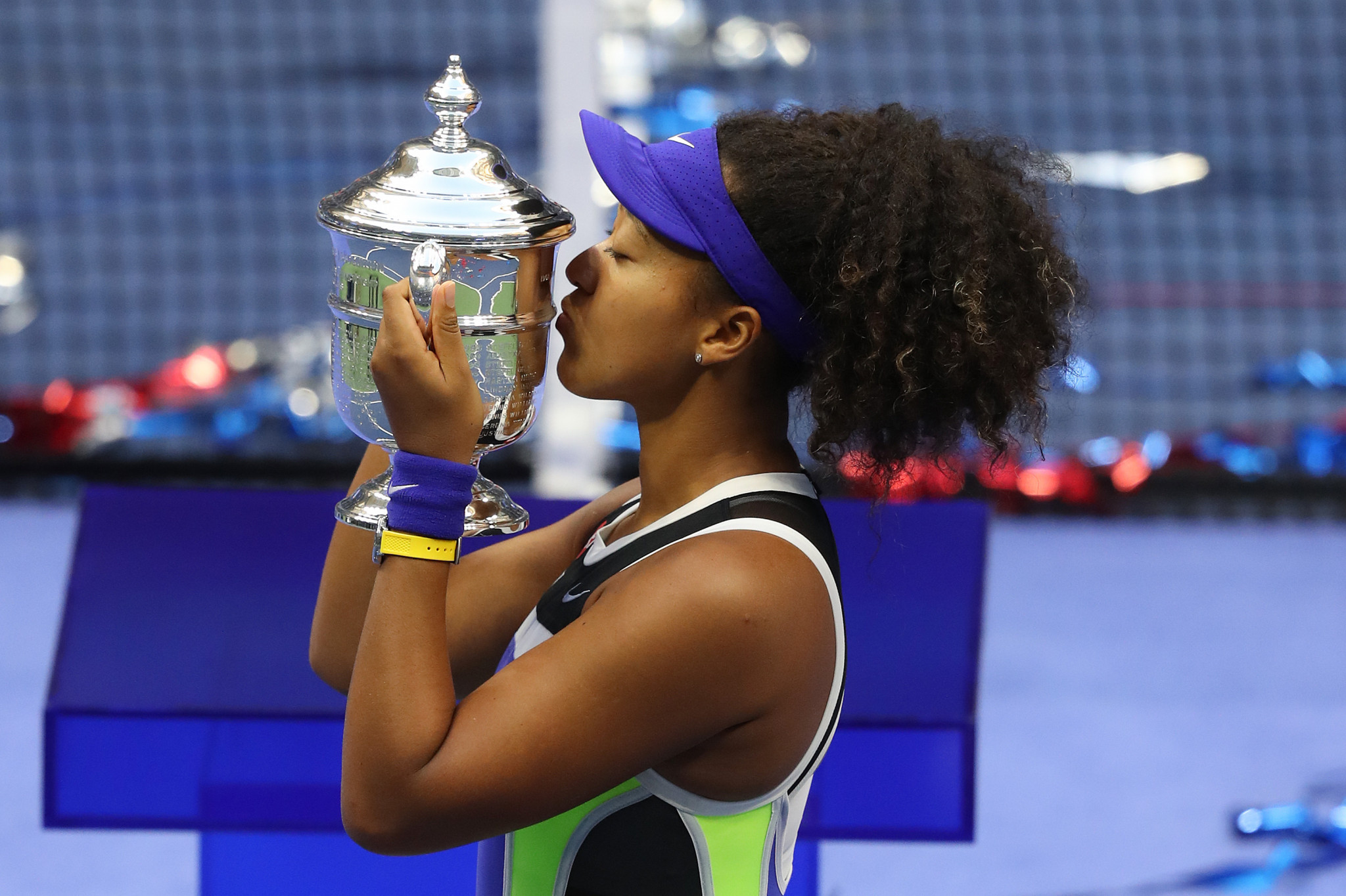 Naomi Osaka won a second US Open title in New York this year ©Getty Images