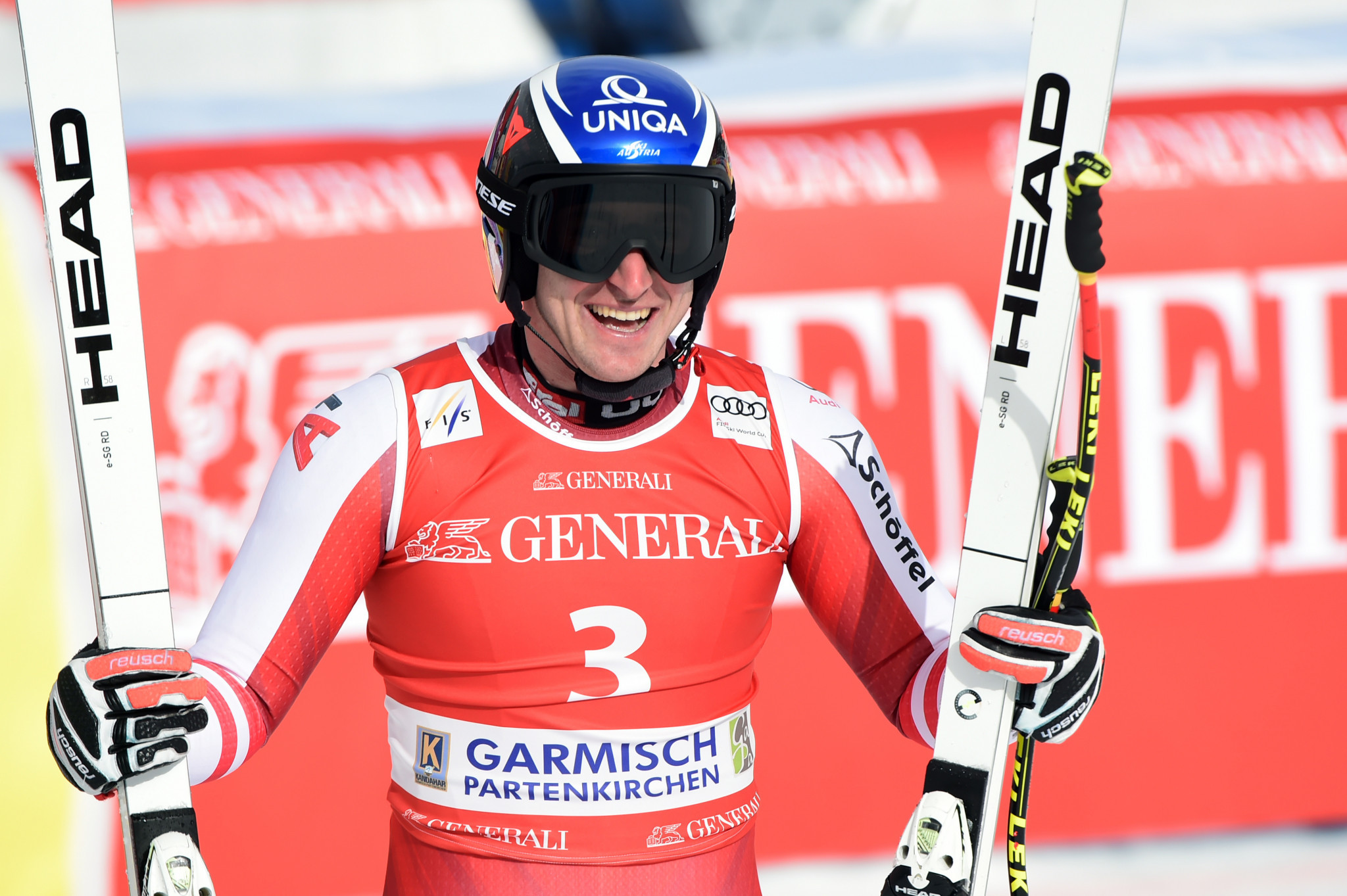 Matthias Mayer moved up to second in the Super-G World Cup standings ©Getty Images