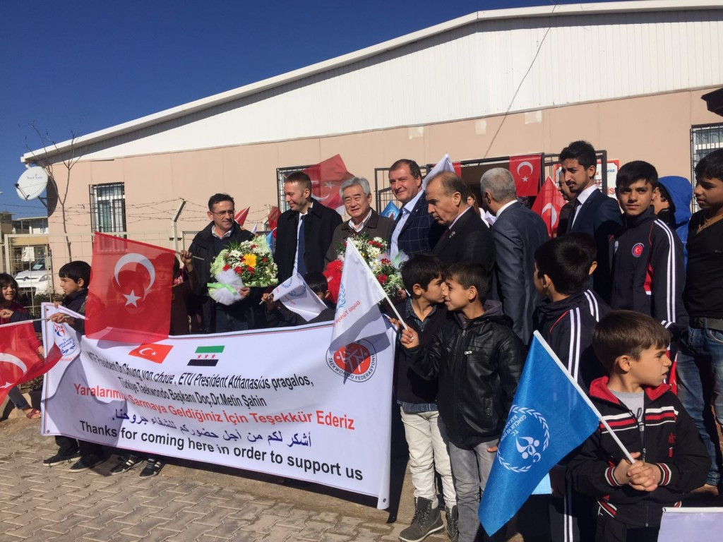 The decision to expand the THF was made after WTF President Chungwon Choue visited the Oncupinar Accommodation Center in Kilis