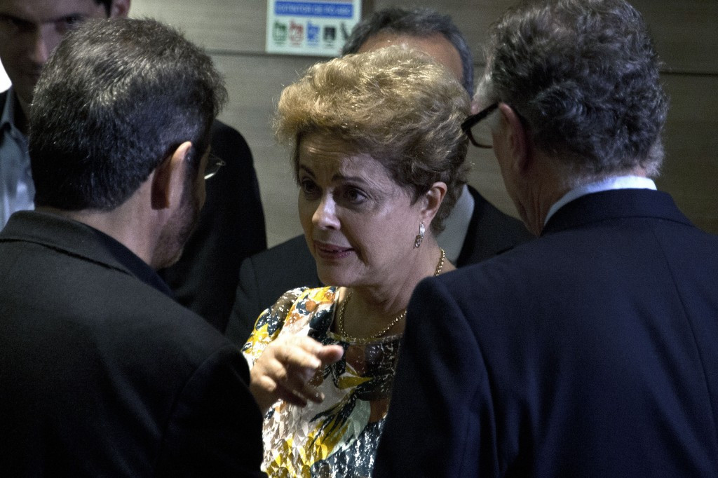 Dilma Rousseff pictured arriving for her meetings with Rio 2016 officials this week ©AFP/Getty Images