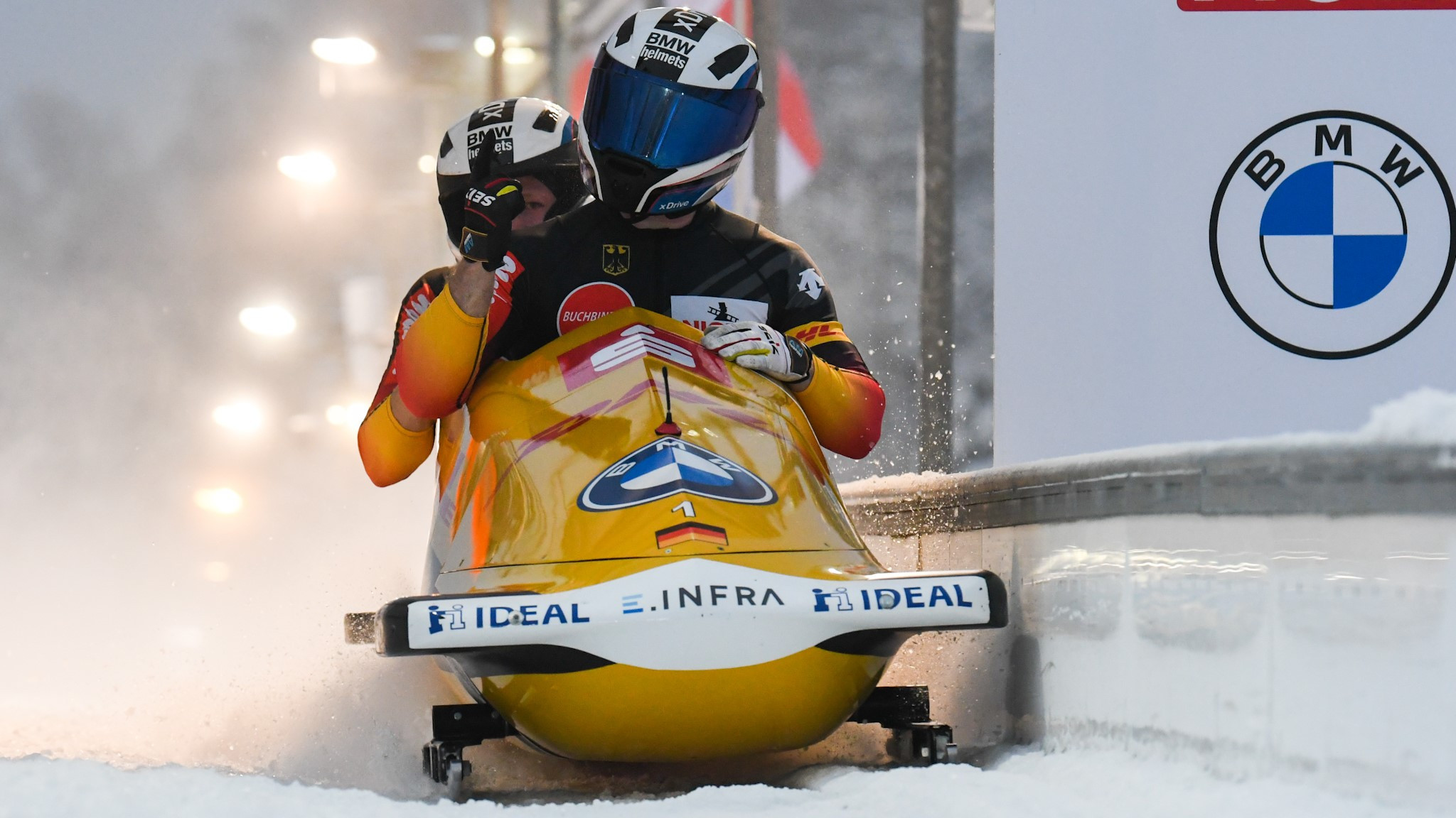 Friedrich breaks 55-year record with two-man bobsleigh gold at IBSF World Championships
