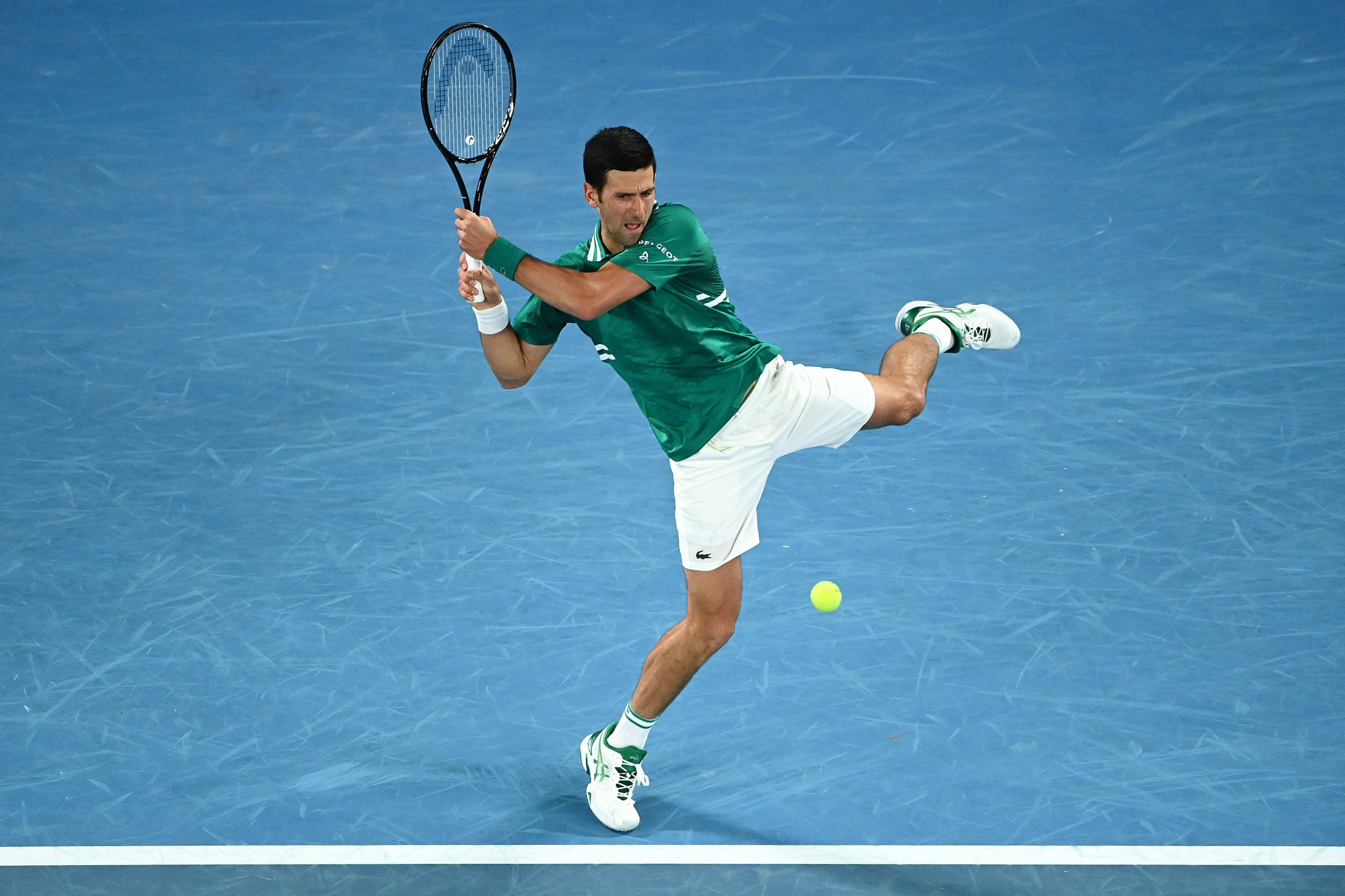 Men's top seed Novak Djokovic was among the opening day winners at the Australian Open in Melbourne ©Getty Images