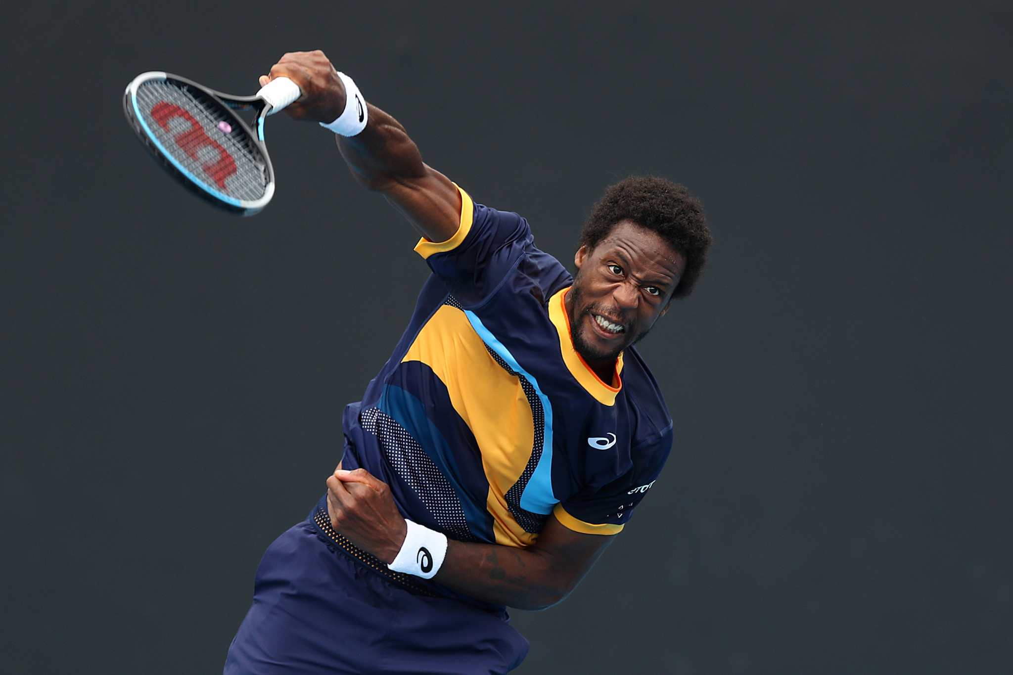 Tenth seed Gael Monfils of France was the highest profile casualty on the first day in Melbourne ©Getty Images