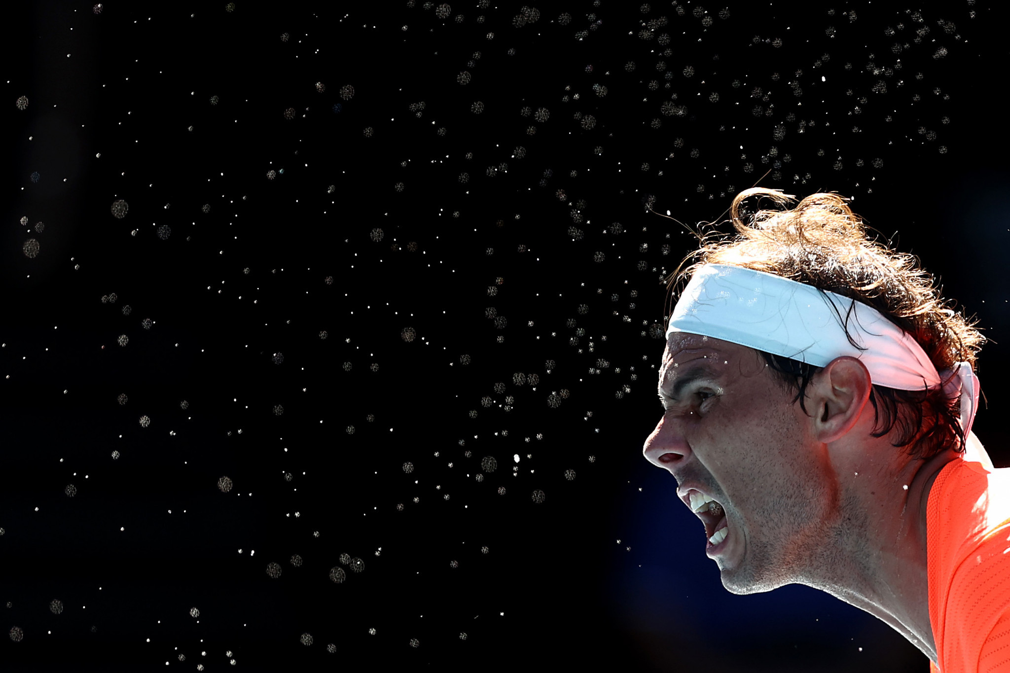 Spain's Rafael Nadal was a straight sets winner in his second round men's singles match at Melbourne Park ©Getty Images