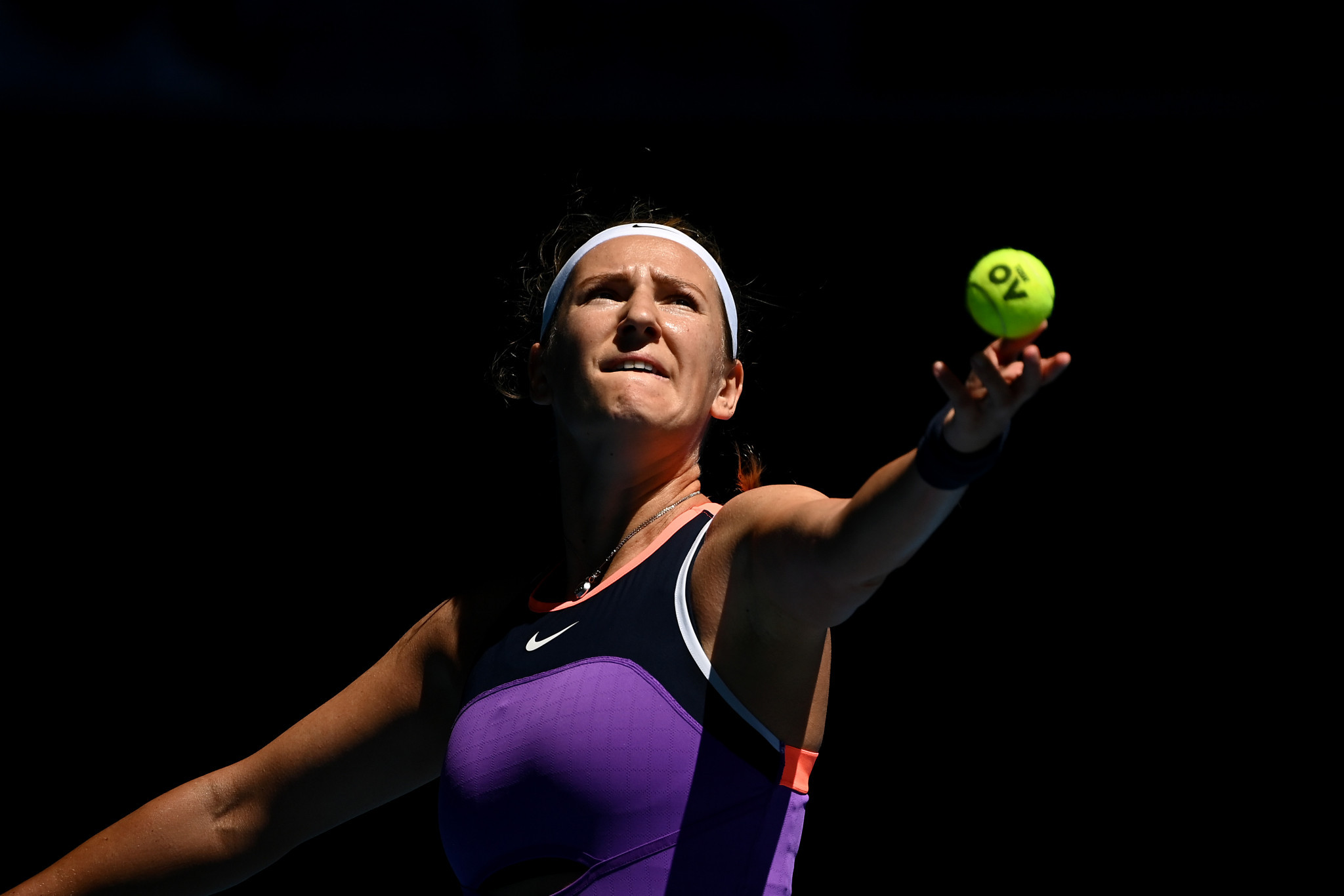 Victoria Azarenka, the 12th seed, suffered a surprise straight sets loss to American Jessica Pegula ©Getty Images