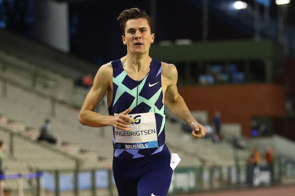 Jakob Ingebrigtsen clocked a world leading time in the 1,500m ©Getty Images