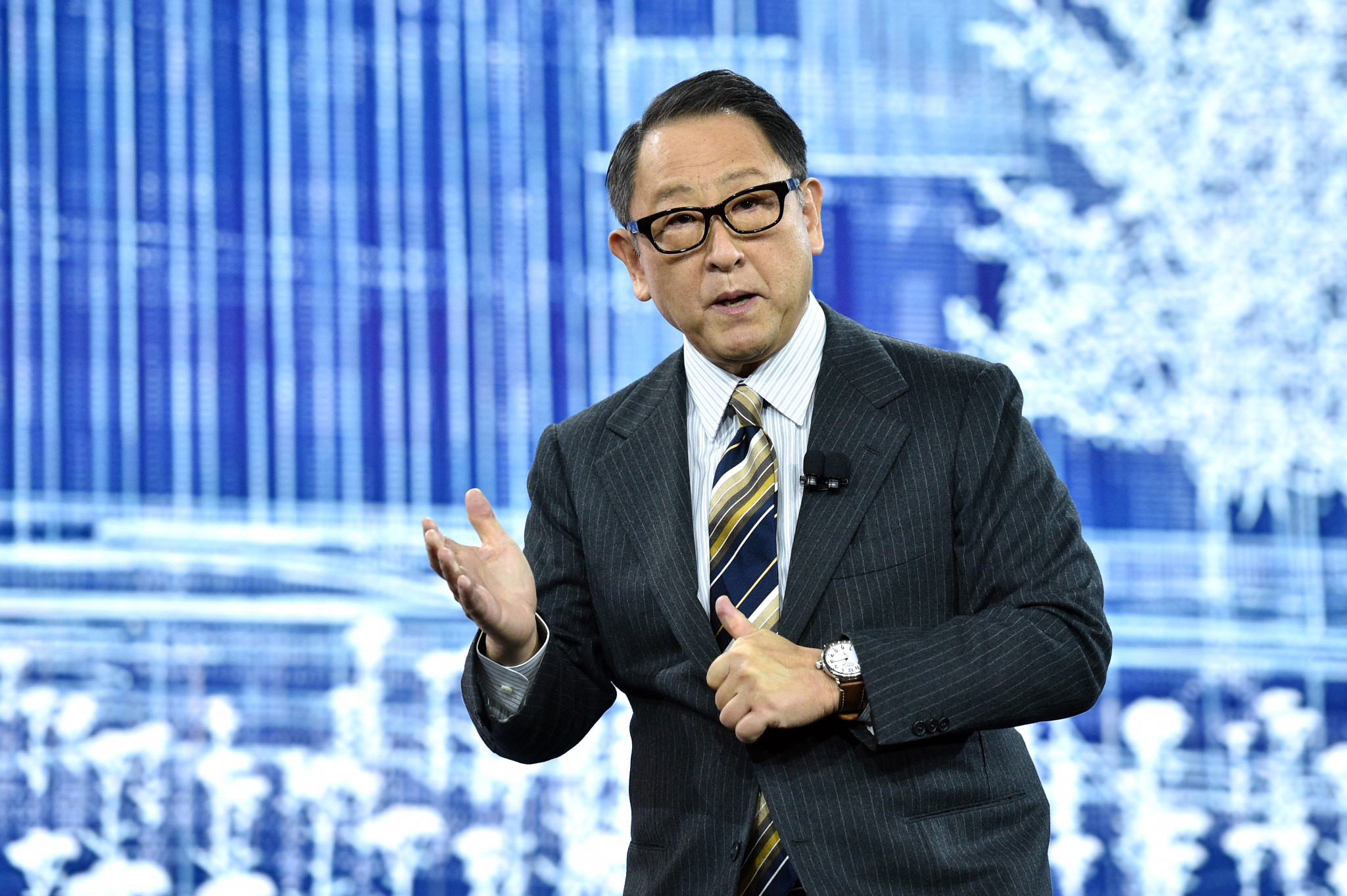 Toyota Motor Corp President Akio Toyoda has publicly criticised the comments made by Tokyo 2020 President Yoshirō Mori ©Getty Images