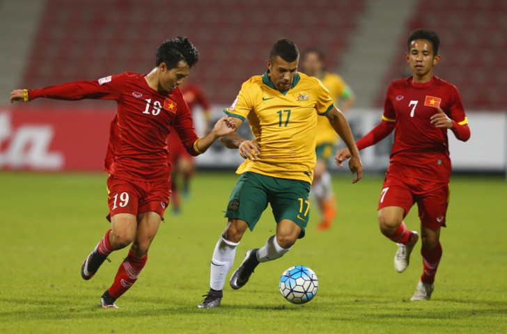 Australia overcame Vietnam 2-0 to pick up their first win