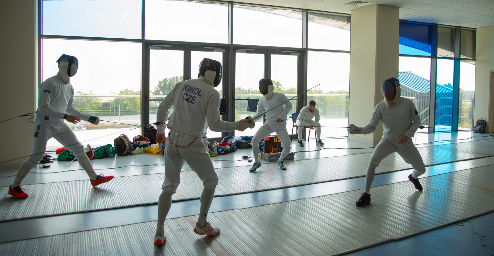 The Czech modern pentathlon team are training in Dubai for Tokyo 2020 ©DSC