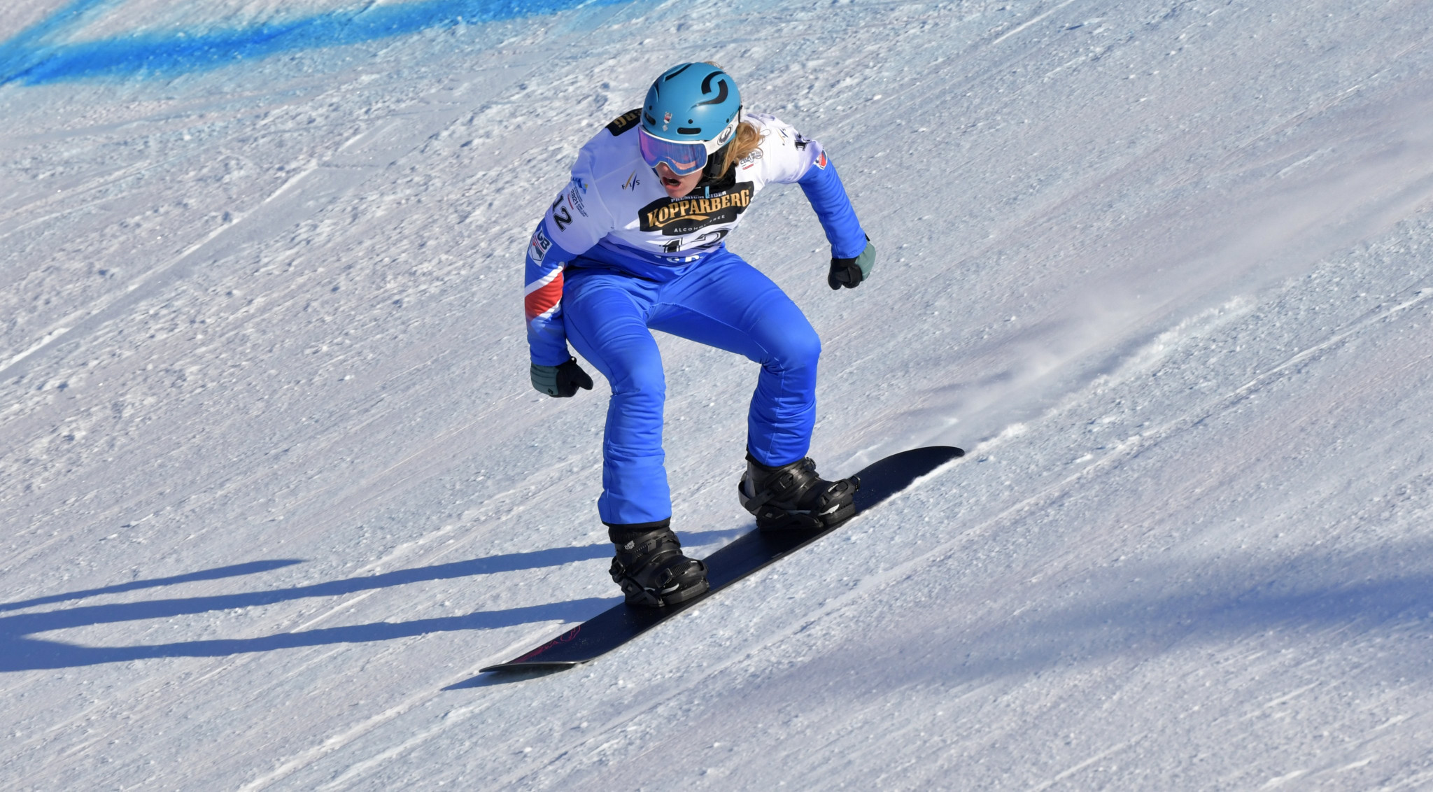 Britain's Charlotte Bankes topped Snowboard Cross World Cup qualifying in Krasnoyarsk ©Getty Images