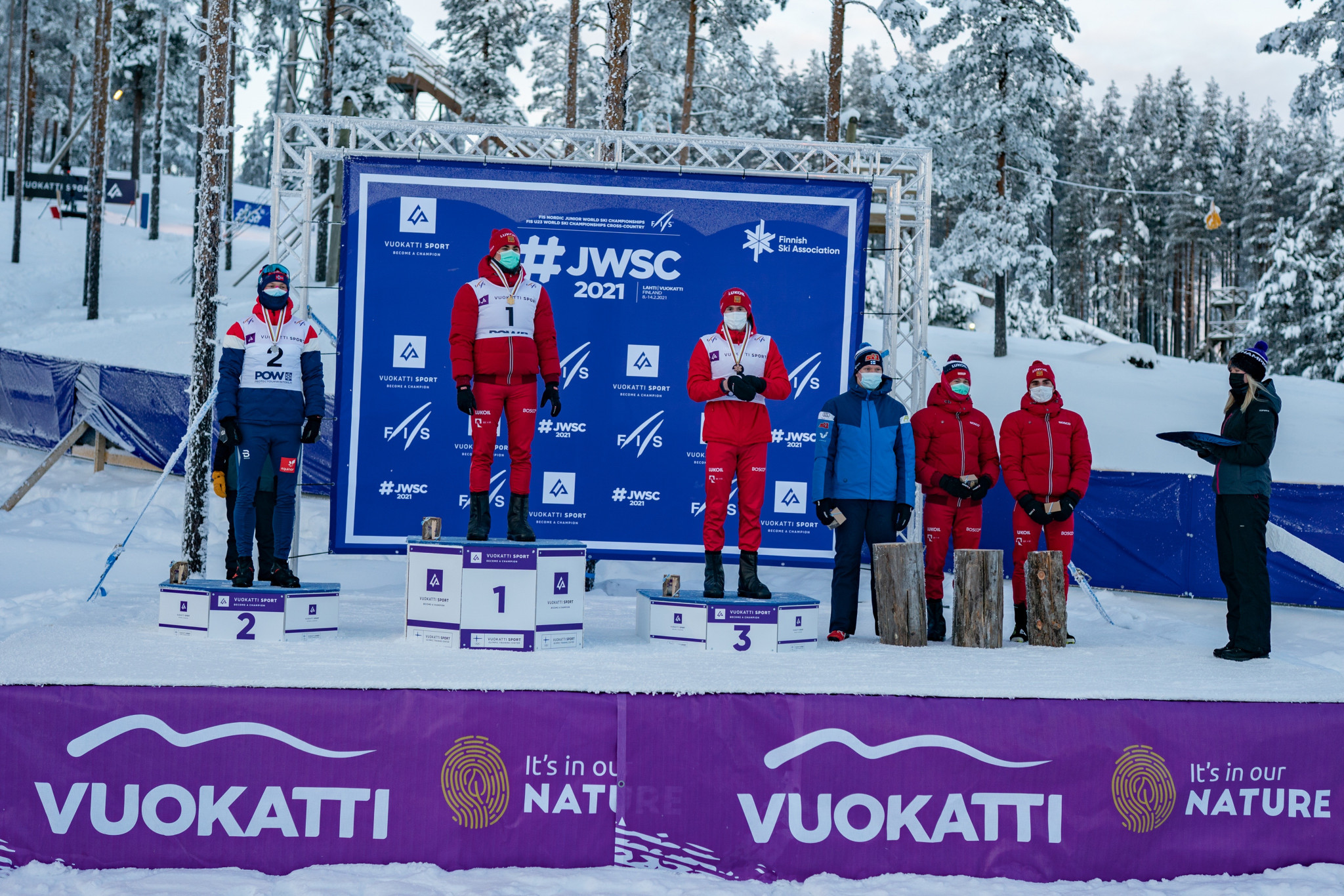 Russia dominated the cross-country sprints at the Nordic Junior World Ski Championships ©JWSC2021