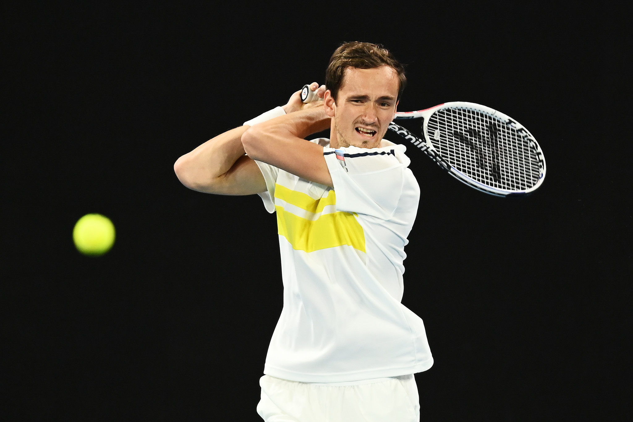 Russian fourth seed Daniil Medvedev was another straight sets winner in the second round in Melbourne ©Getty Images